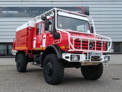 Unimog U 5000 Mercedes Benz -4x4 - (type 437.4) 4000 ltr -Lier, Winch -Feuerwehr Doppelkabine,Uberrollkafig - Camiva TT 4853