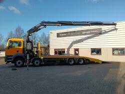 MAN TGS 35.420 8x2 - Fassi 29TM Kraan, Machine transporter, Oprijwagen, afsleepwagen 7.2T. lier TT 4882