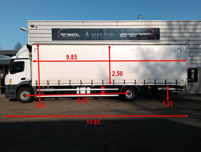 Mercedes-Benz Antos 1830 DHollandia Laadklep, Loadlift 1.500 kg, TT 4884