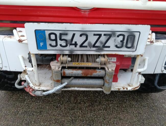 Unimog U 5000 Mercedes Benz -4x4 - (type 437.4) 4000 ltr -Lier, Winch -Feuerwehr Doppelkabine,Uberrollkafig - Camiva TT 4889