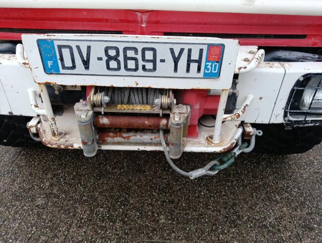 Unimog U 5000 Mercedes Benz -4x4 - (type 437.4) 4000 ltr -Lier, Winch -Feuerwehr Doppelkabine,Uberrollkafig - Camiva TT 4890